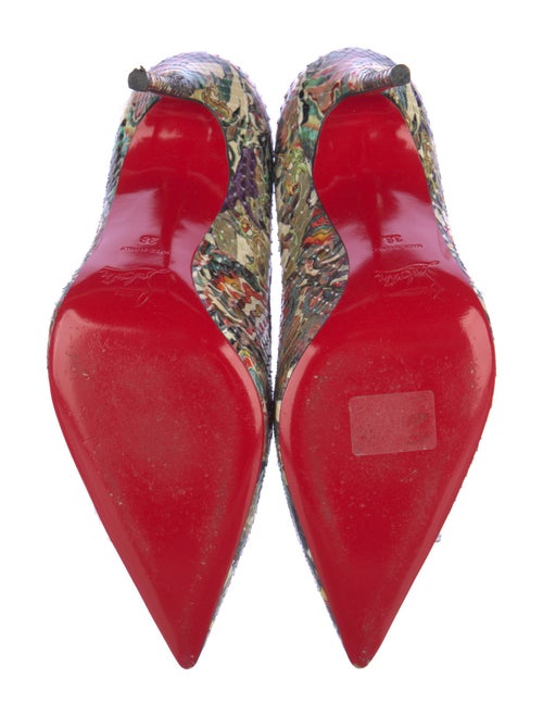 Christian Louboutin Snakeskin Printed Pumps