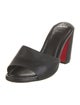 Christian Louboutin Leather Slides