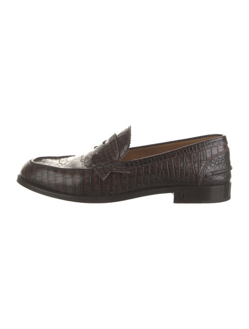 Christian Louboutin Crocodile Dress Loafers