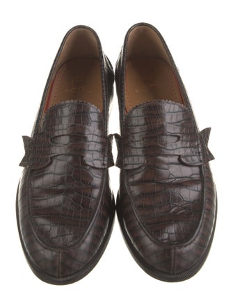 Christian Louboutin Crocodile Dress Loafers
