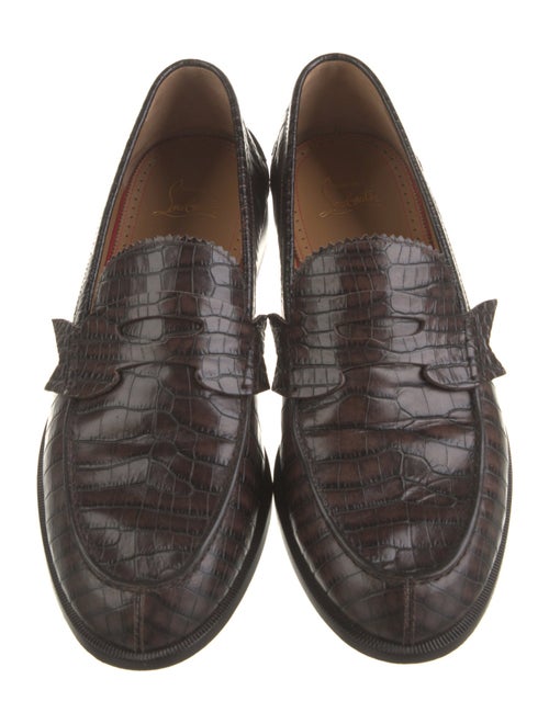Christian Louboutin Crocodile Dress Loafers