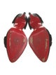 Christian Louboutin Velvet Bow Accents D'Orsay Pumps