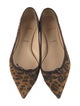 Christian Louboutin Spike Accents Suede Flats
