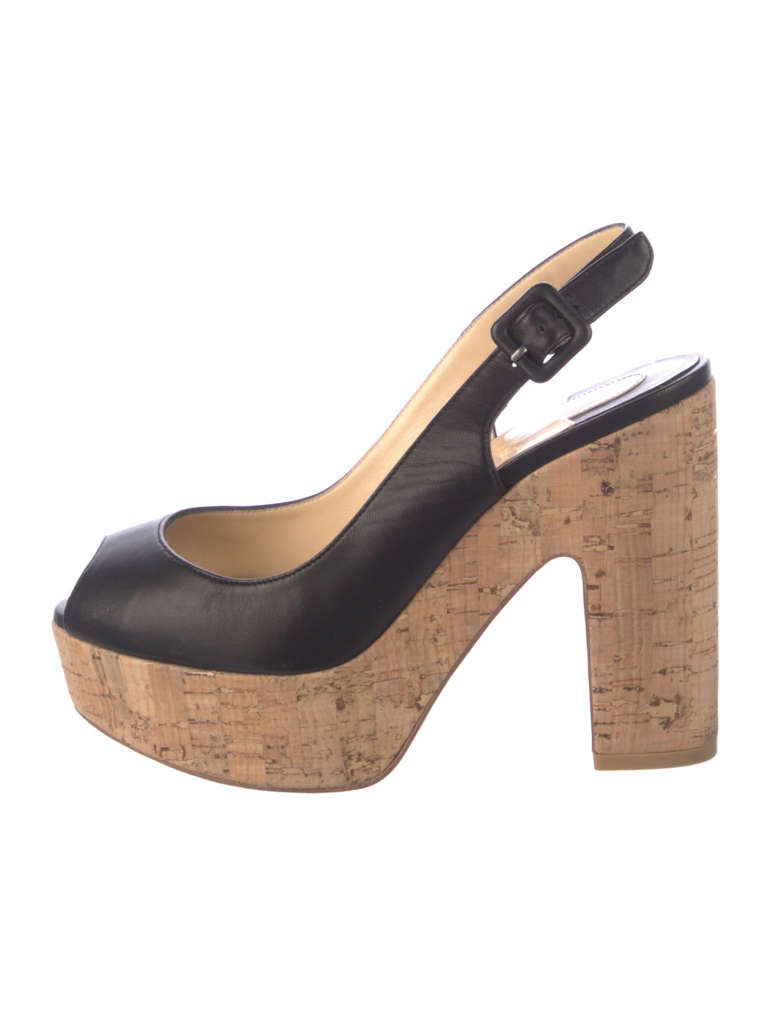 Christian Louboutin Leather Slingback Pumps