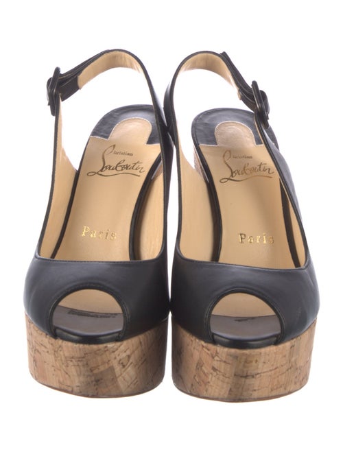 Christian Louboutin Leather Slingback Pumps