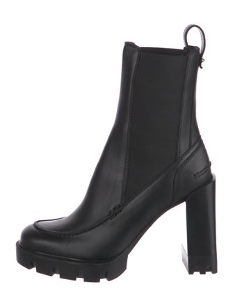 Christian Louboutin Spike Accents Leather Chelsea Boots