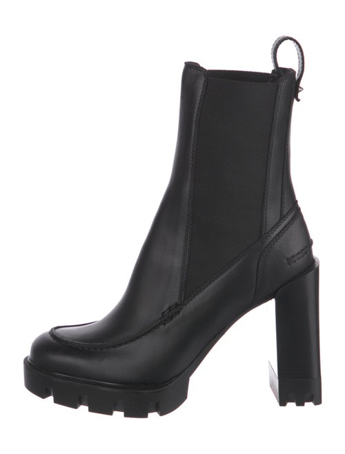 Christian Louboutin Spike Accents Leather Chelsea Boots