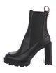 Christian Louboutin Spike Accents Leather Chelsea Boots