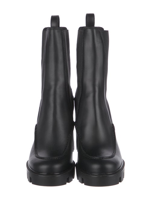 Christian Louboutin Spike Accents Leather Chelsea Boots