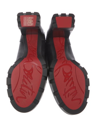 Christian Louboutin Spike Accents Leather Chelsea Boots