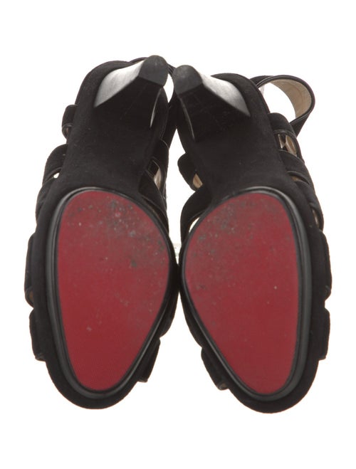 Christian Louboutin Suede Slingback Sandals