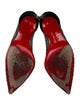Christian Louboutin Suede Lace Pattern Pumps