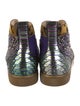 Christian Louboutin Spike Accents Crystal Sneakers