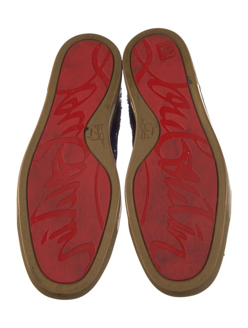 Christian Louboutin Spike Accents Crystal Sneakers