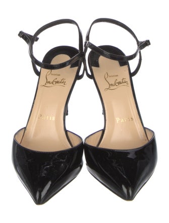Christian Louboutin Patent Leather Slingback Pumps