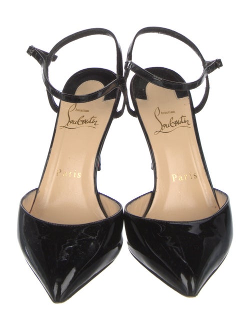 Christian Louboutin Patent Leather Slingback Pumps