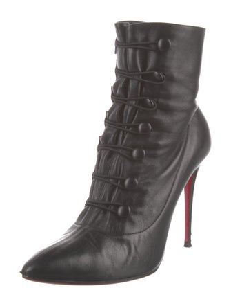 Christian Louboutin Leather Lace-Up Boots