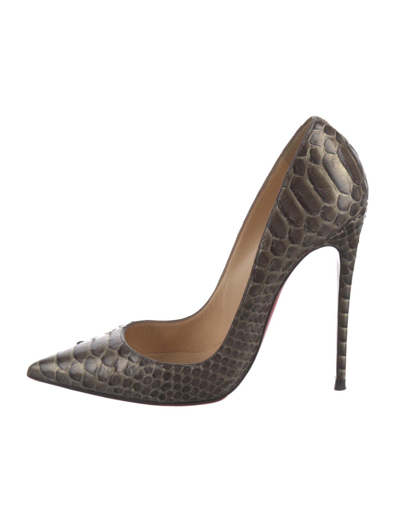 Christian Louboutin Snakeskin Animal Print Pumps
