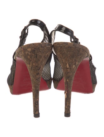 Christian Louboutin Mesh Slingback Pumps