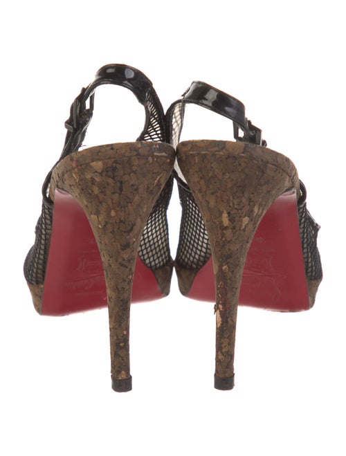 Christian Louboutin Mesh Slingback Pumps