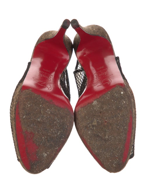 Christian Louboutin Mesh Slingback Pumps