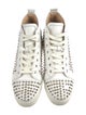 Christian Louboutin Spike Accents Leather Sneakers
