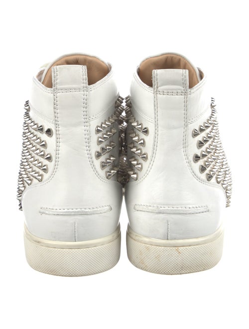 Christian Louboutin Spike Accents Leather Sneakers
