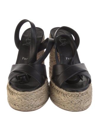 Christian Louboutin Leather Espadrilles