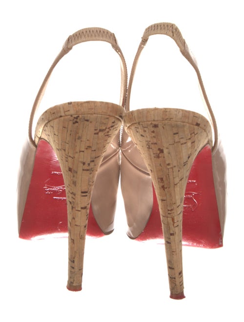 Christian Louboutin Patent Leather Slingback Pumps