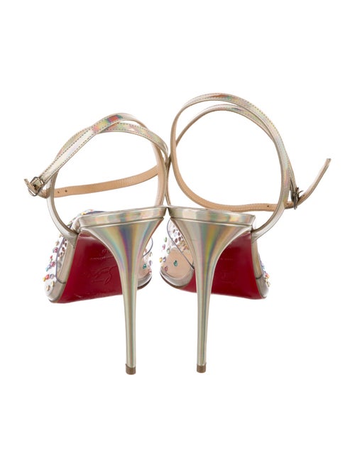 Christian Louboutin Spikaqueen 100 PVC Slingback Pumps
