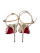 Christian Louboutin Spikaqueen 100 PVC Slingback Pumps