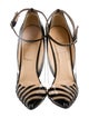Christian Louboutin Patent Leather Striped D'Orsay Pumps