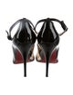 Christian Louboutin Patent Leather Striped D'Orsay Pumps