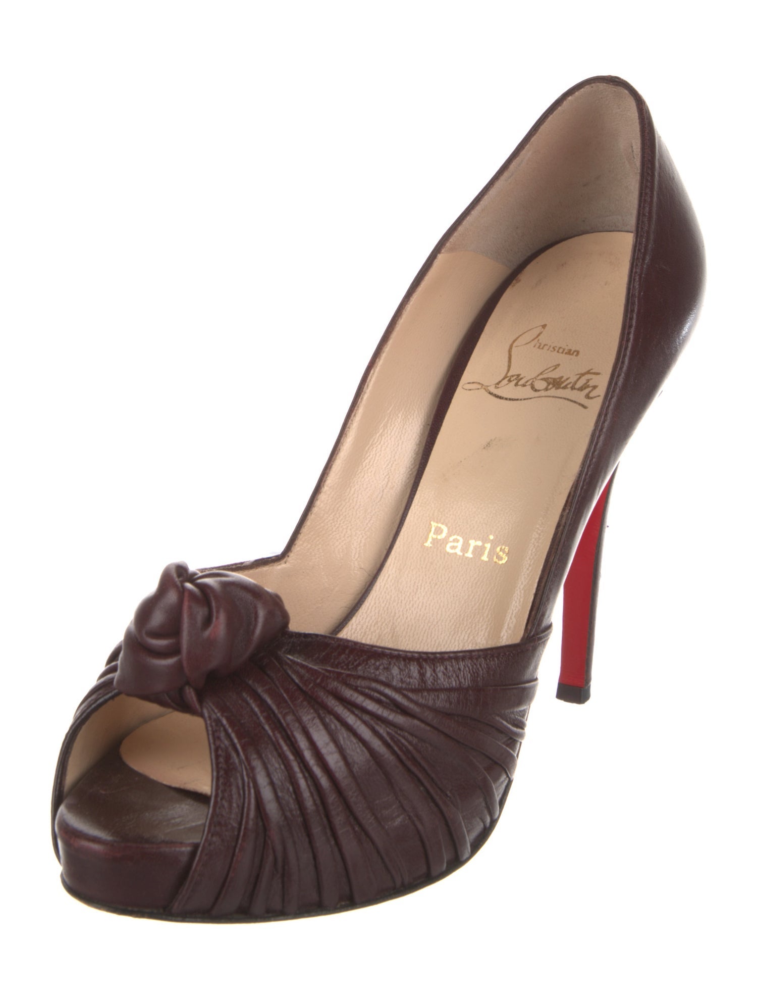 Christian Louboutin Leather D'Orsay Pumps
