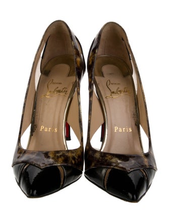 Christian Louboutin Patent Leather Printed Pumps