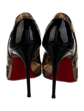 Christian Louboutin Patent Leather Printed Pumps