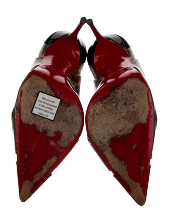 Christian Louboutin Patent Leather Printed Pumps