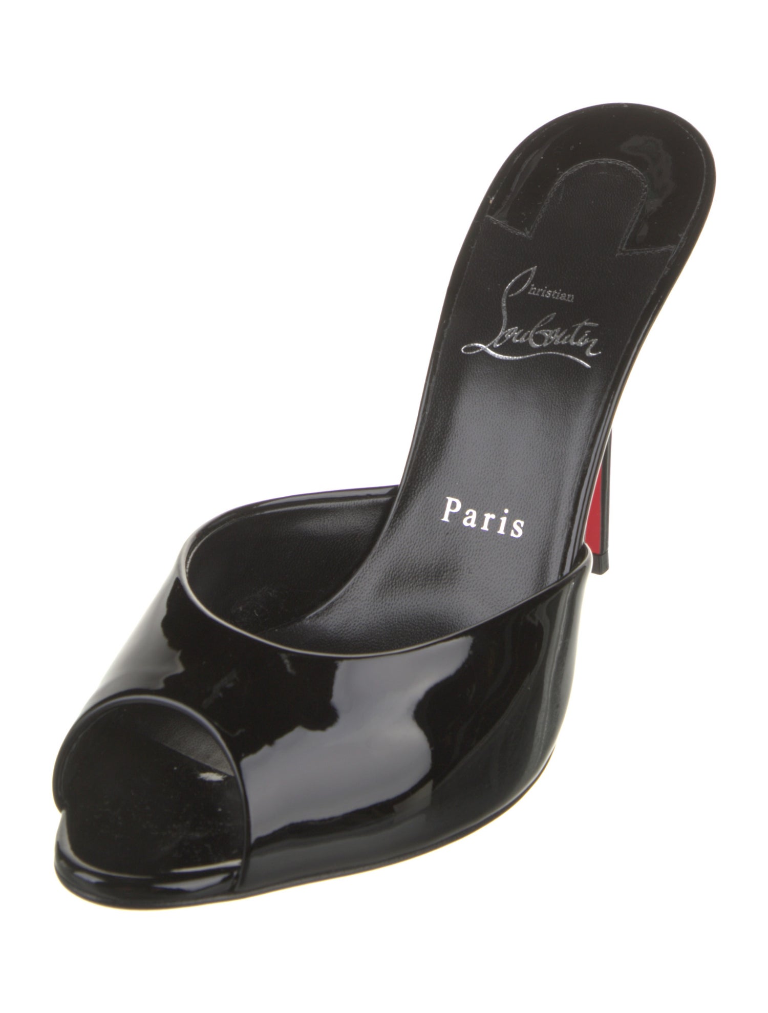 Christian Louboutin Patent Leather Slides