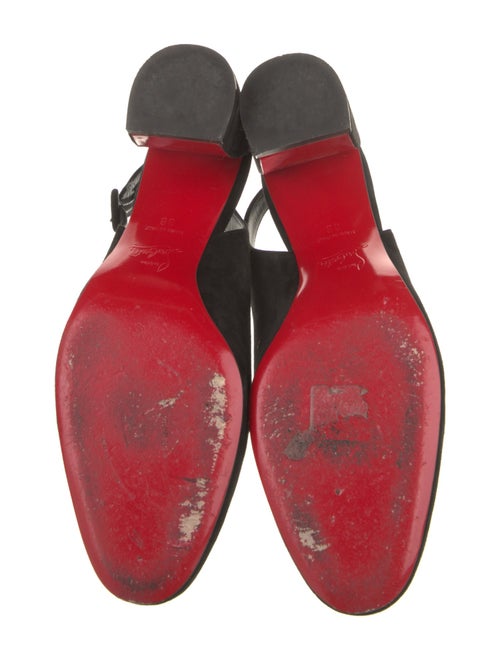 Christian Louboutin Suede Slingback Pumps