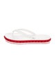 Christian Louboutin Spike Accents Rubber Flip Flops