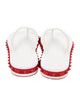 Christian Louboutin Spike Accents Rubber Flip Flops