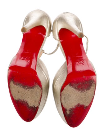 Christian Louboutin Leather T-Strap Pumps