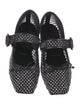 Christian Louboutin Mesh Bow Accents Mary Jane Flats