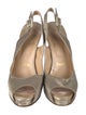 Christian Louboutin Satin Slingback Pumps
