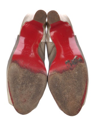 Christian Louboutin Satin Slingback Pumps