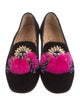 Christian Louboutin Velvet Colorblock Pattern Loafers