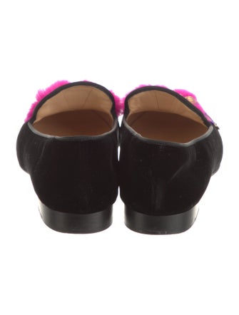 Christian Louboutin Velvet Colorblock Pattern Loafers