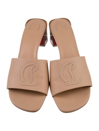 Christian Louboutin Leather Slides