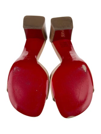 Christian Louboutin Leather Slides