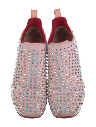 Christian Louboutin Spike Accents Nylon Sock Sneakers